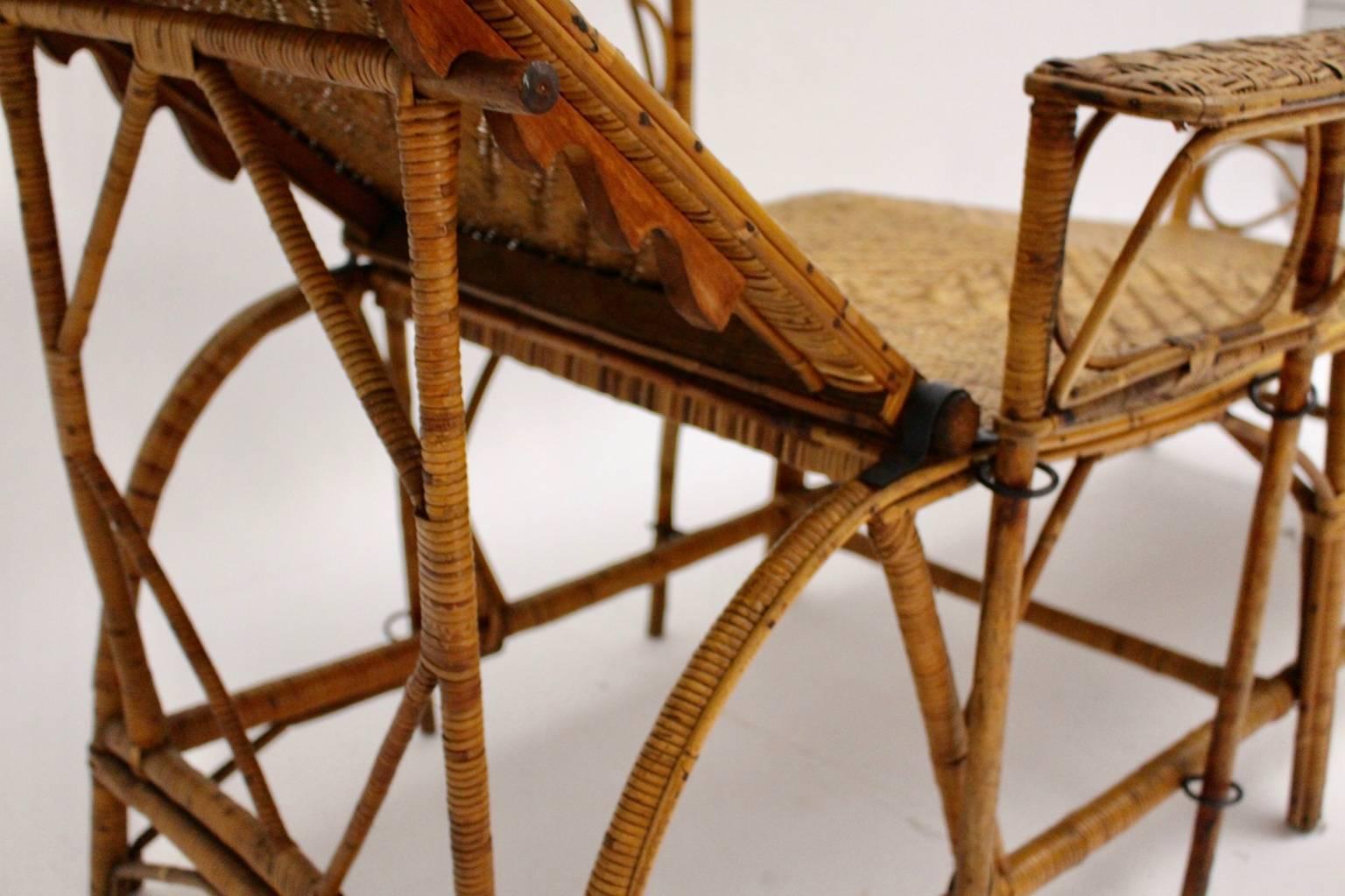 Chaise longue Art Déco vintage par Perret & Vibert attribuée à France des années 1920 en vente 6