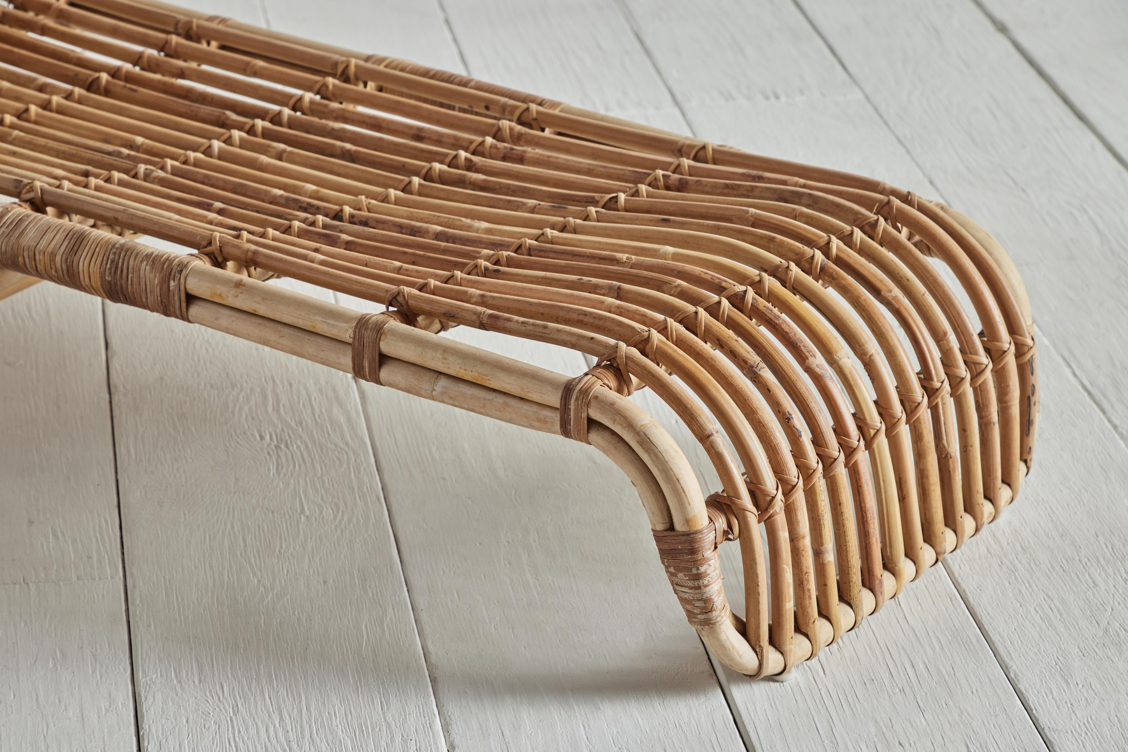 Sedia a sdraio in rattan In condizioni buone a Los Angeles, CA
