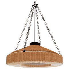 Rattan Chandelier Stephane Parmentier for Giobagnara Orion Chandelier