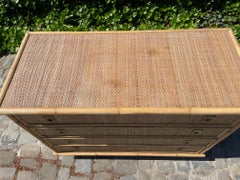 Rattan chest of drawers by Dal Vera
