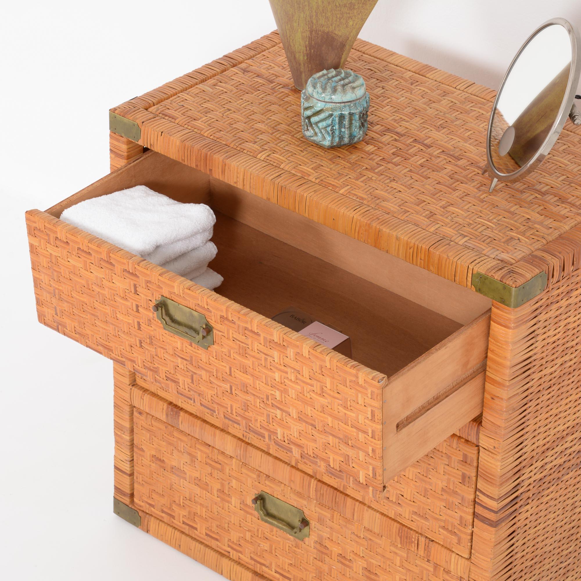 wicker file cabinet