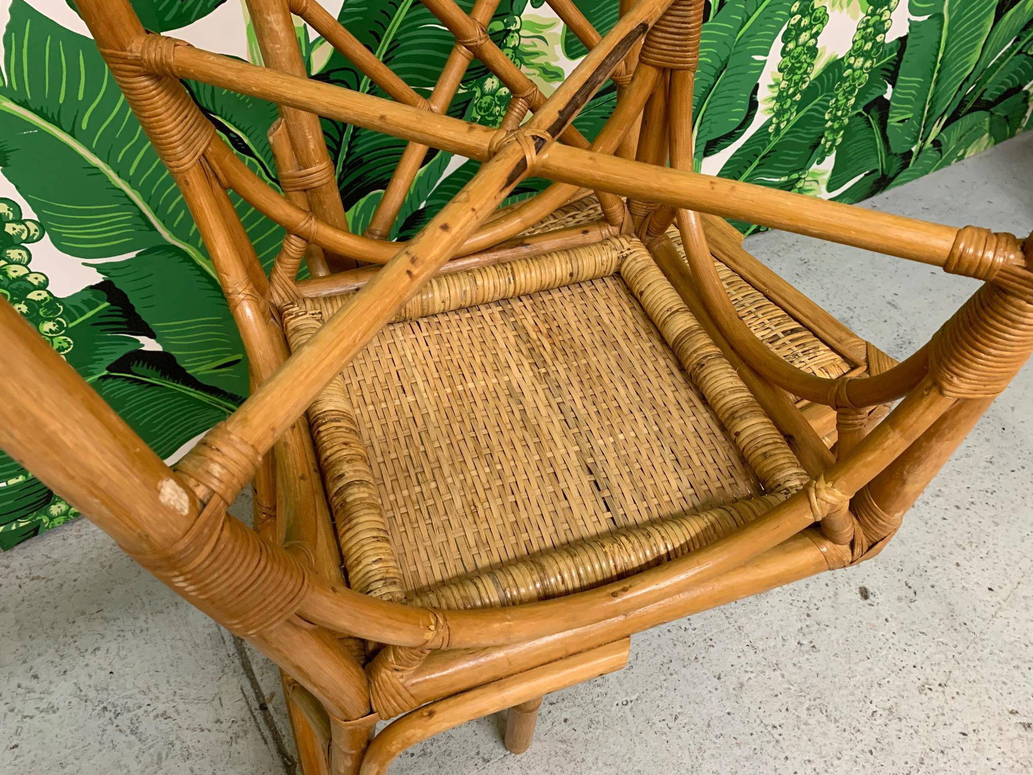chippendale rattan chairs