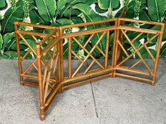 Rattan Chinese Chippendale Dining Table Base