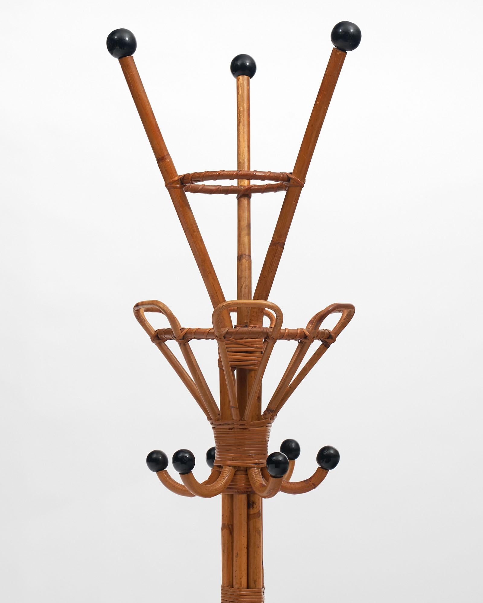 Rattan Coat Hanger at 1stDibs rattan coat rack