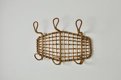 Rattan Coat Rack, 1960s