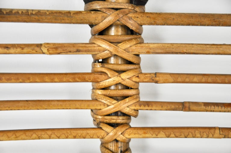 Rattan Coat Rack, 1960s For Sale at 1stDibs