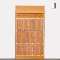 Rattan coat rack published by Uluv in the 1960s