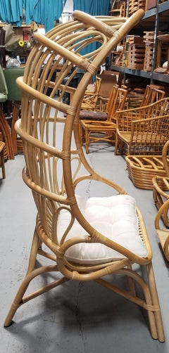 Rattan Cocoon Chair with Cushion