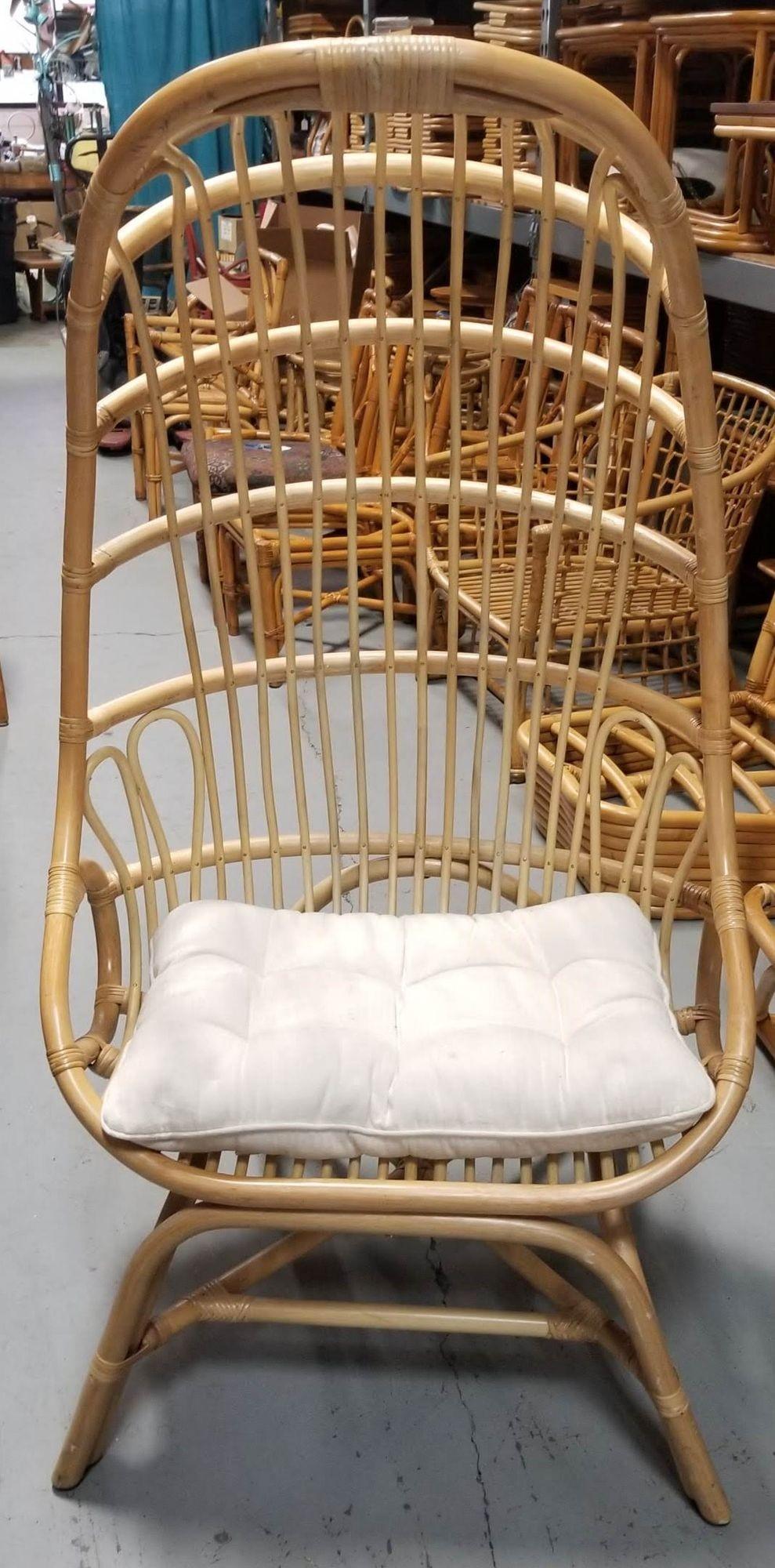 wicker cocoon chair