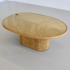 Rattan-Kaffeetisch von India Mahdavi