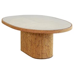 Table basse en rotin d'India Mahdavi