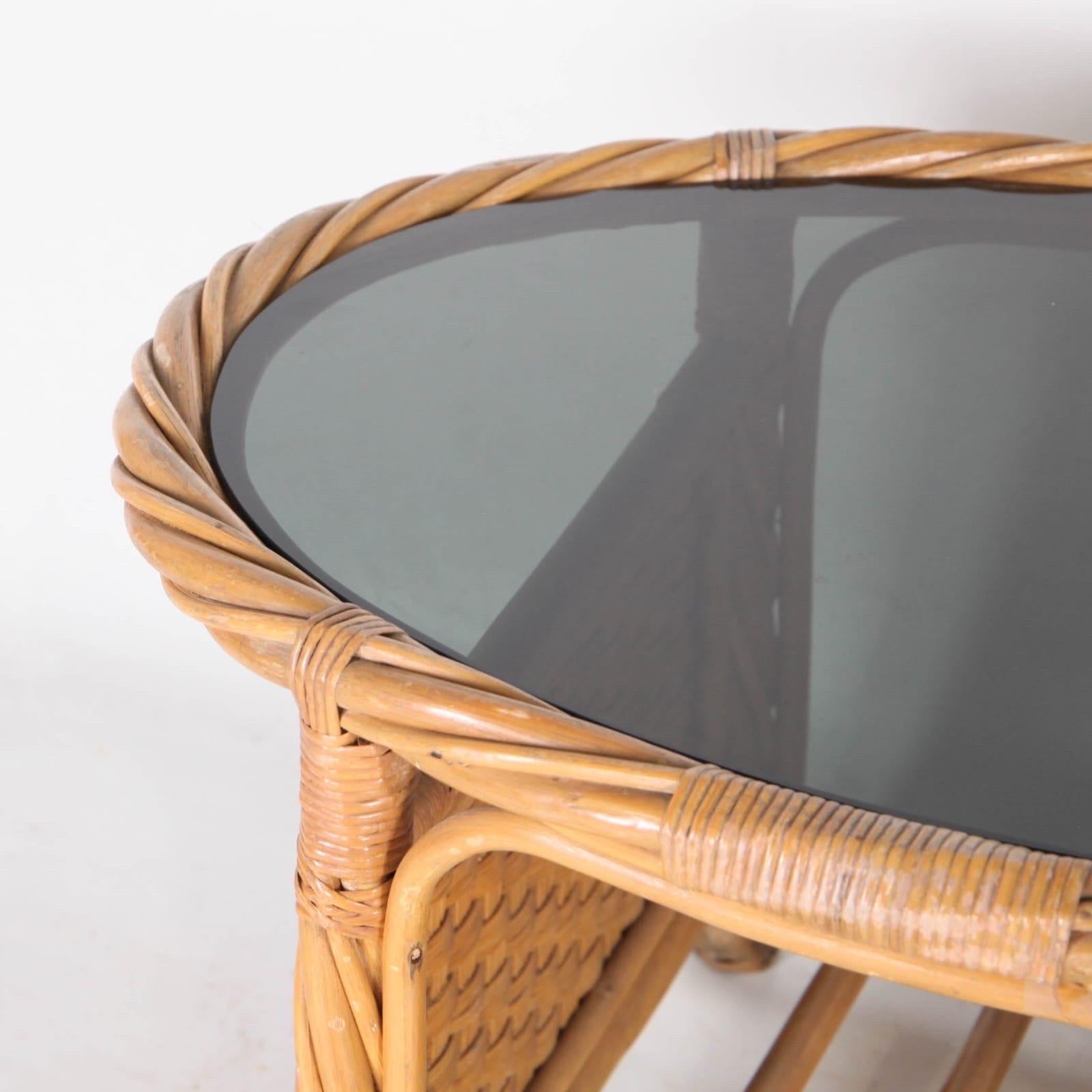 Rotin Table basse en rotin en vente