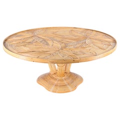 Rattan coffee table