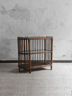 Rattan Console Table With Three Shelves – Molto Editions