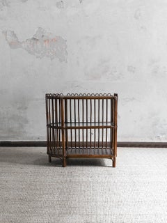 Rattan Console Table With Three Shelves – Molto Editions