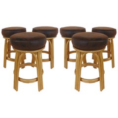 Clark Casual Furniture Rattan Counter Stools, three available