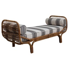 Rattan Day Bed by Tito Agnoli for Bonacina