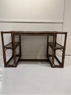 Rattan Desk, Italy, 1960s