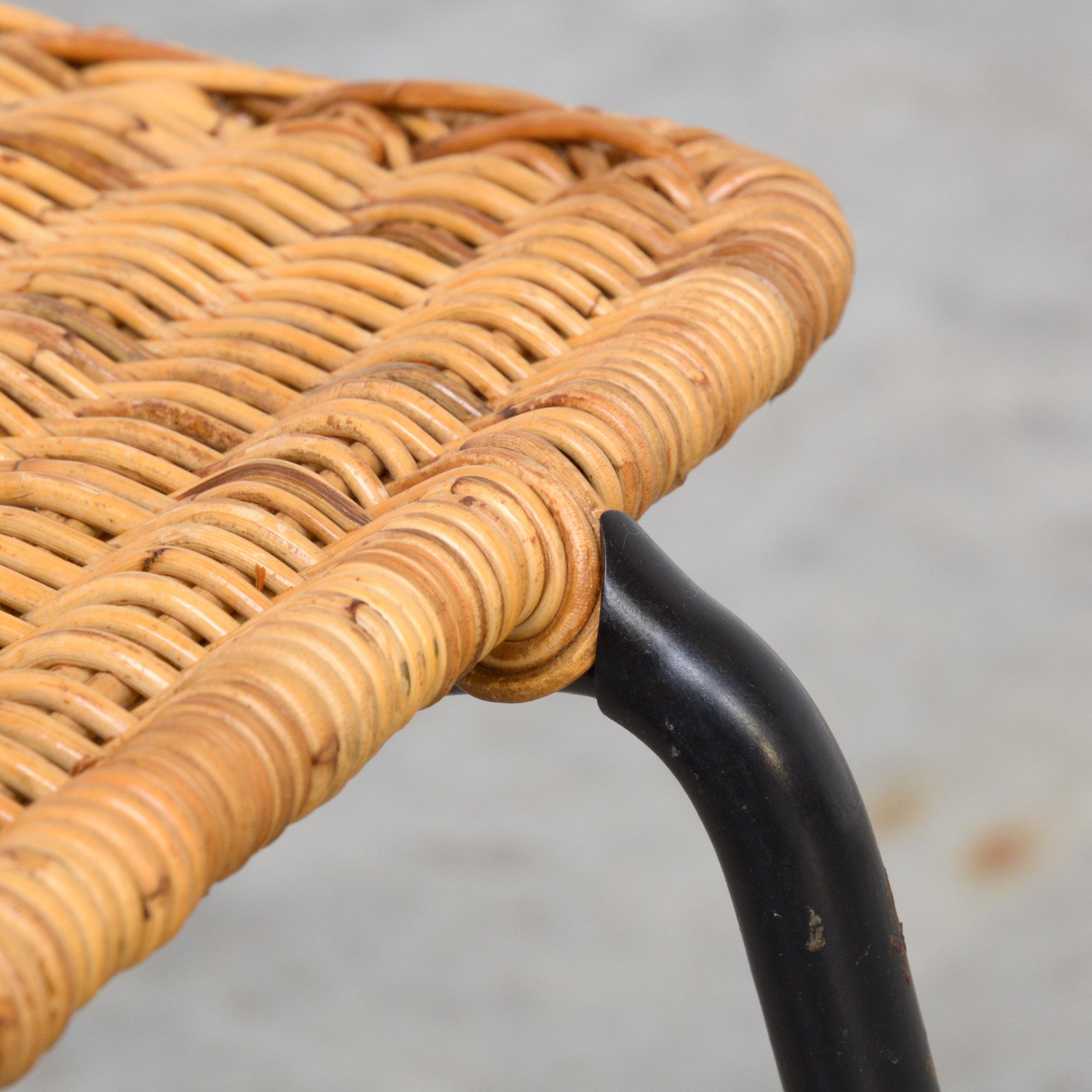 Wicker Dining Chairs by Gian Franco Legler 2