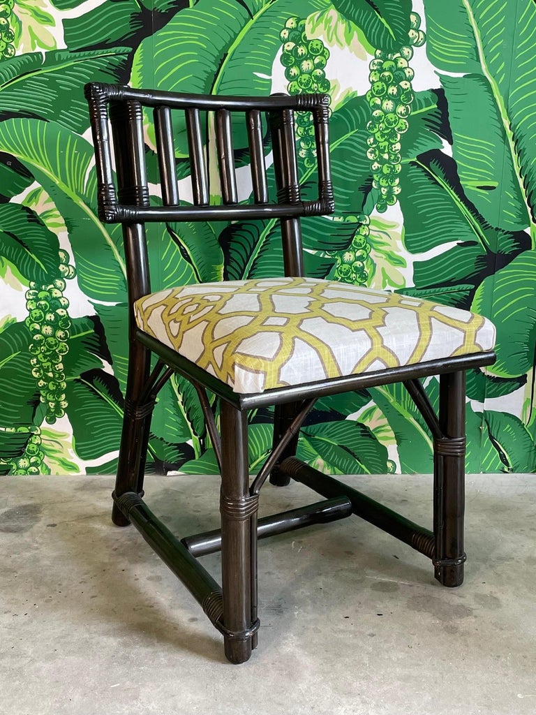 Rattan Dining Chairs by John Wisner for Ficks Reed For Sale at 1stDibs