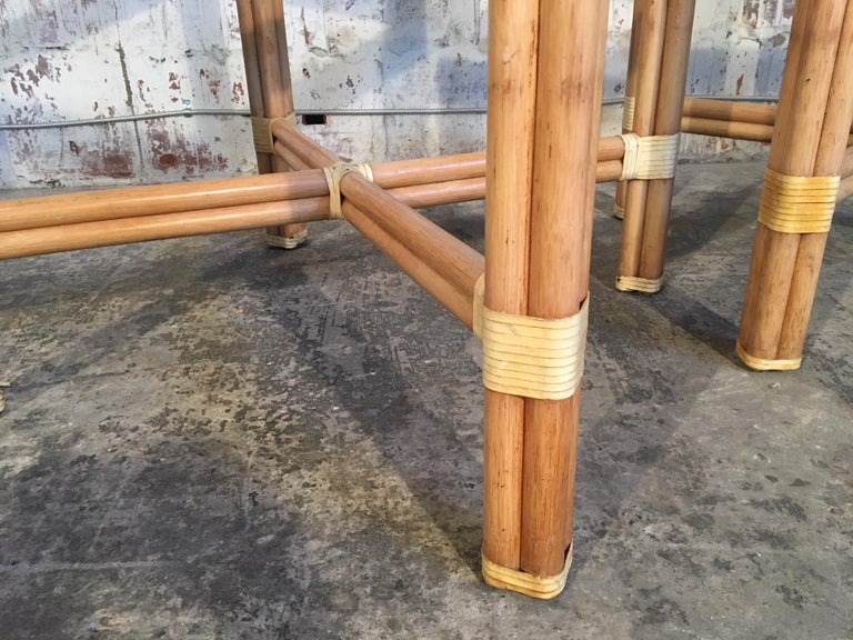 Rattan Dining Table Base by Kipp Stewart for Summit Furniture For Sale
