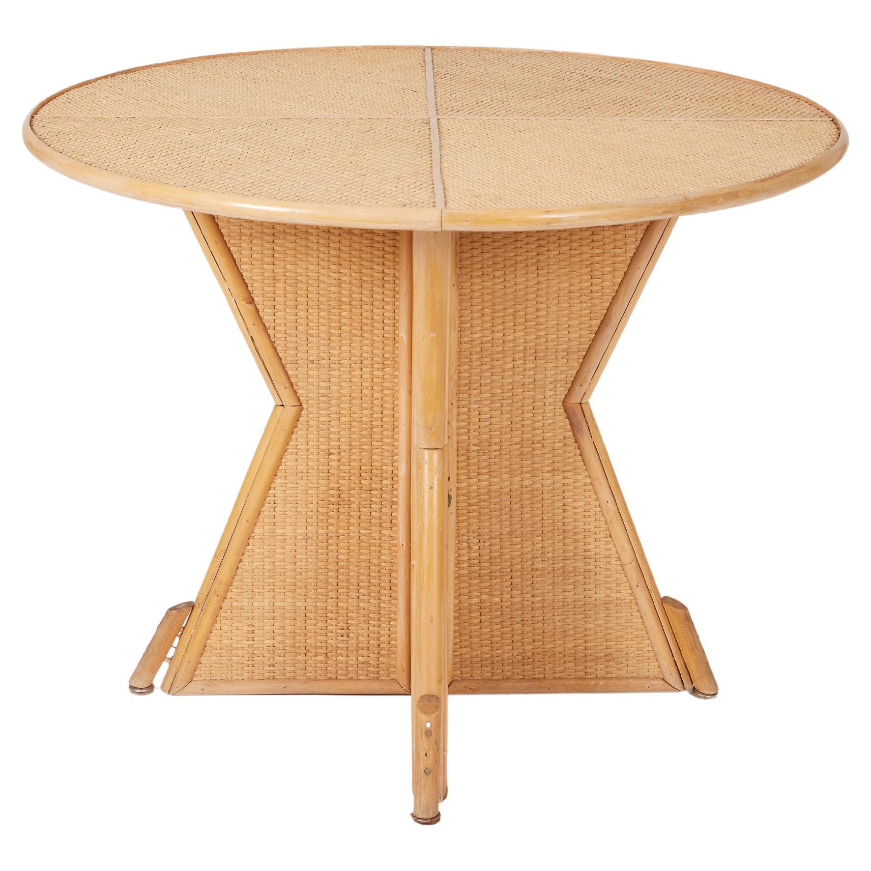 Rattan dining table For Sale