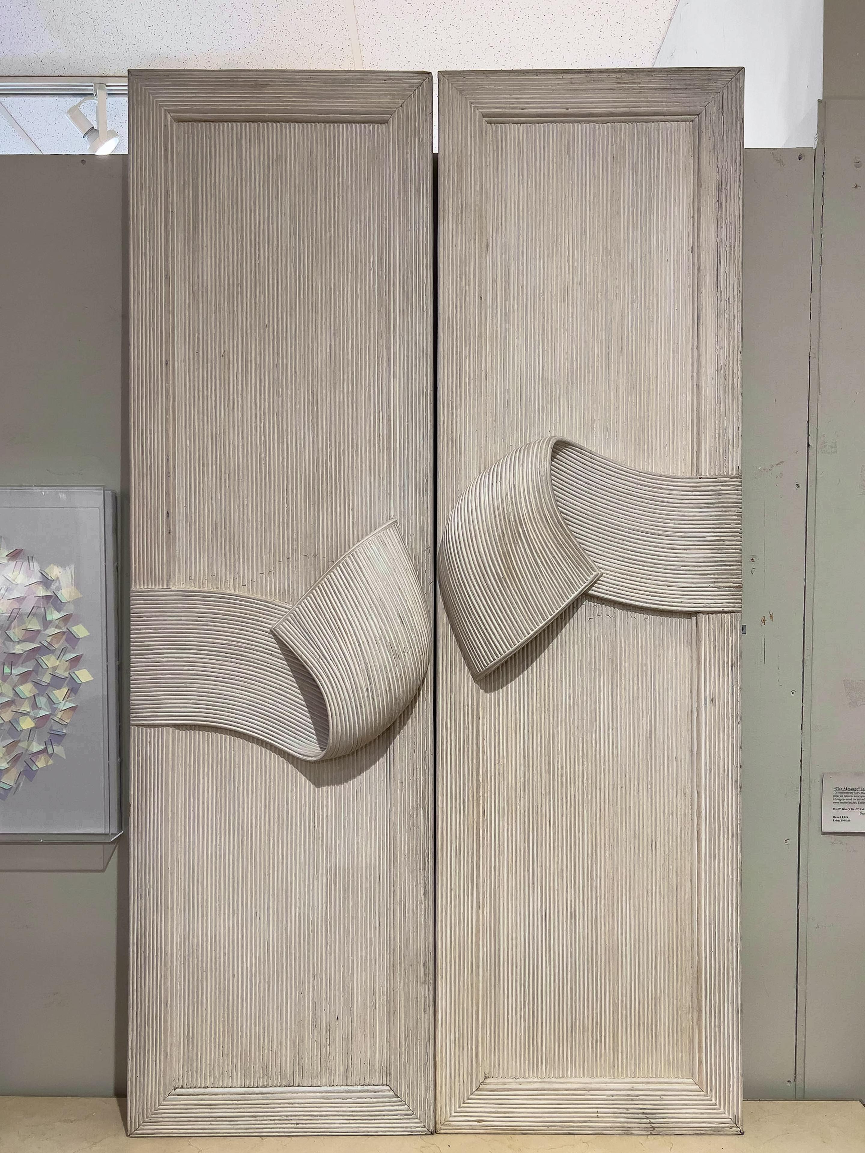 Pair of hand made doors from the “Scultura