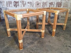 Rattan Double Dining Table Base by Kipp Stewart for Summit Furniture