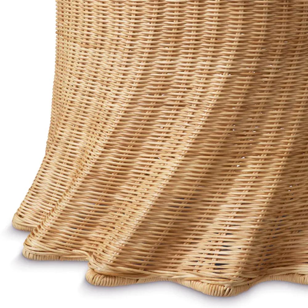 Rattan Drape Side Table In New Condition For Sale In Paris, FR