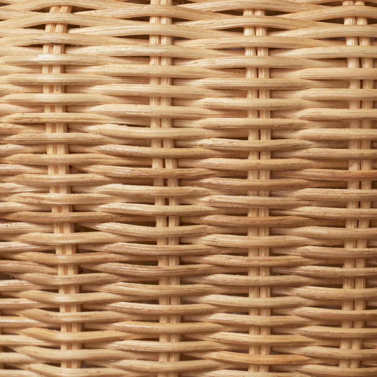 Rattan Drape Side Table For Sale 2