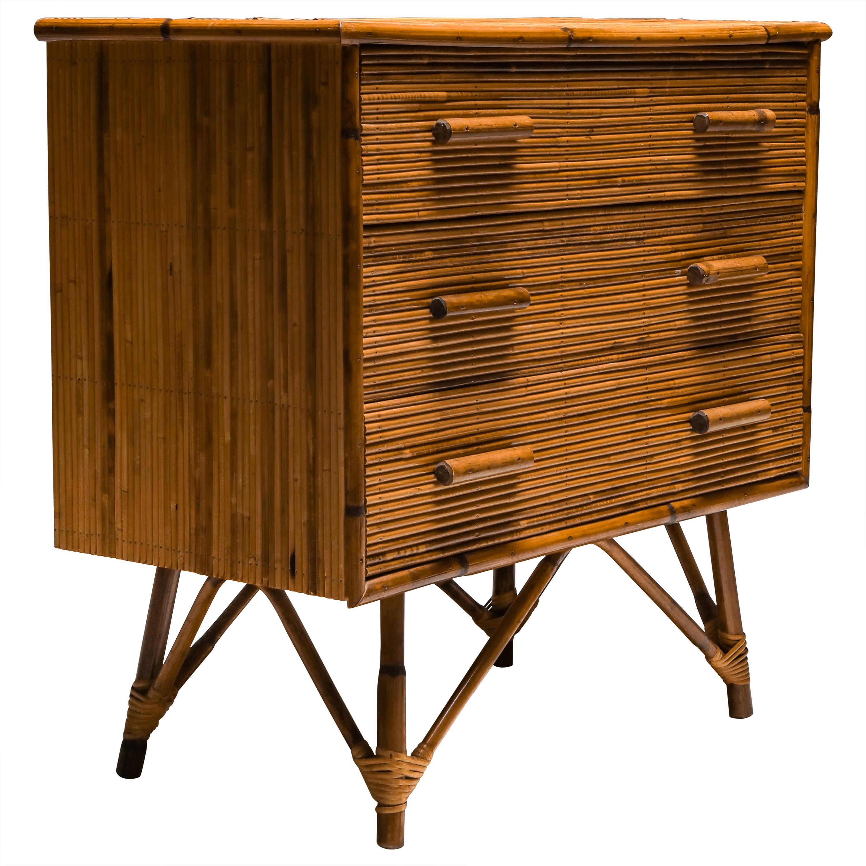 Rattan Drawer Chest by Vivai del Sud