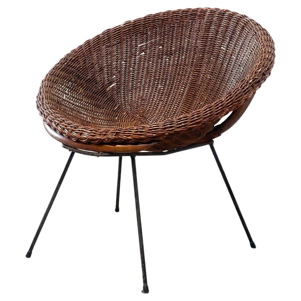 Martin Visser SZ01 rattan lounge/easy chair For Sale at 1stDibs