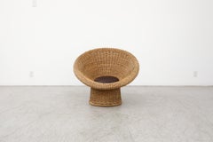 Silla de salón de ratán modelo "E10" o "Korbsessel" de Egon Eiermann, 1949