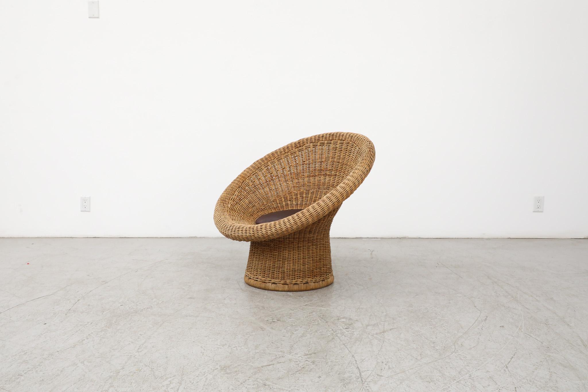 Mid-Century Modern Rattan Egon Eiermann 'E10' or 'Korbsessel' Lounge Chair, 1949 For Sale