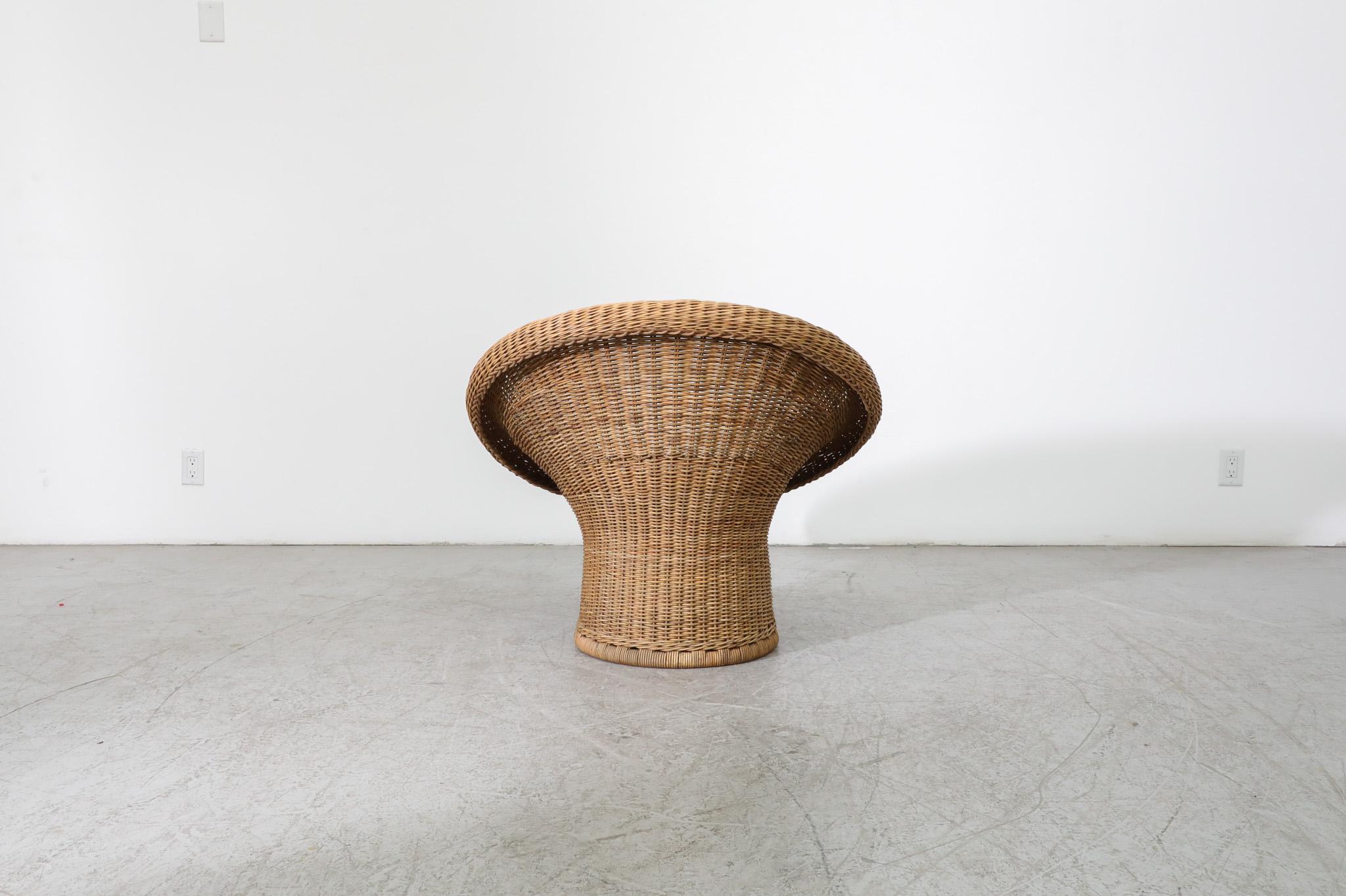 Egon Eiermann 'E10' oder 'Korbsessel' Rattan-Loungesessel, 1949 (Mitte des 20. Jahrhunderts) im Angebot