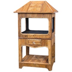 Etagère en rotin ou bar sec