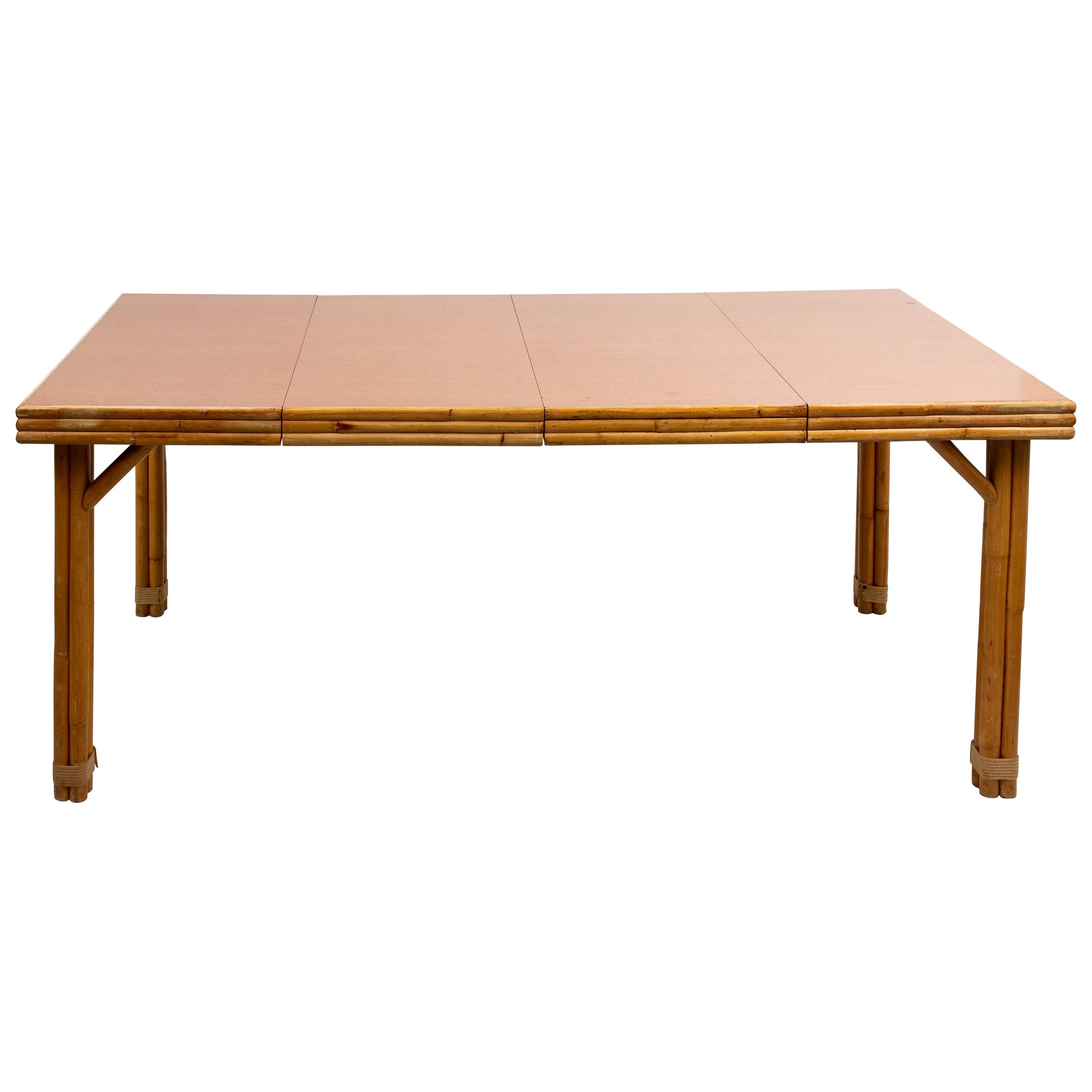 Ethan Allen Horizons Dining Table and Two Extensions For Sale at 1stDibs