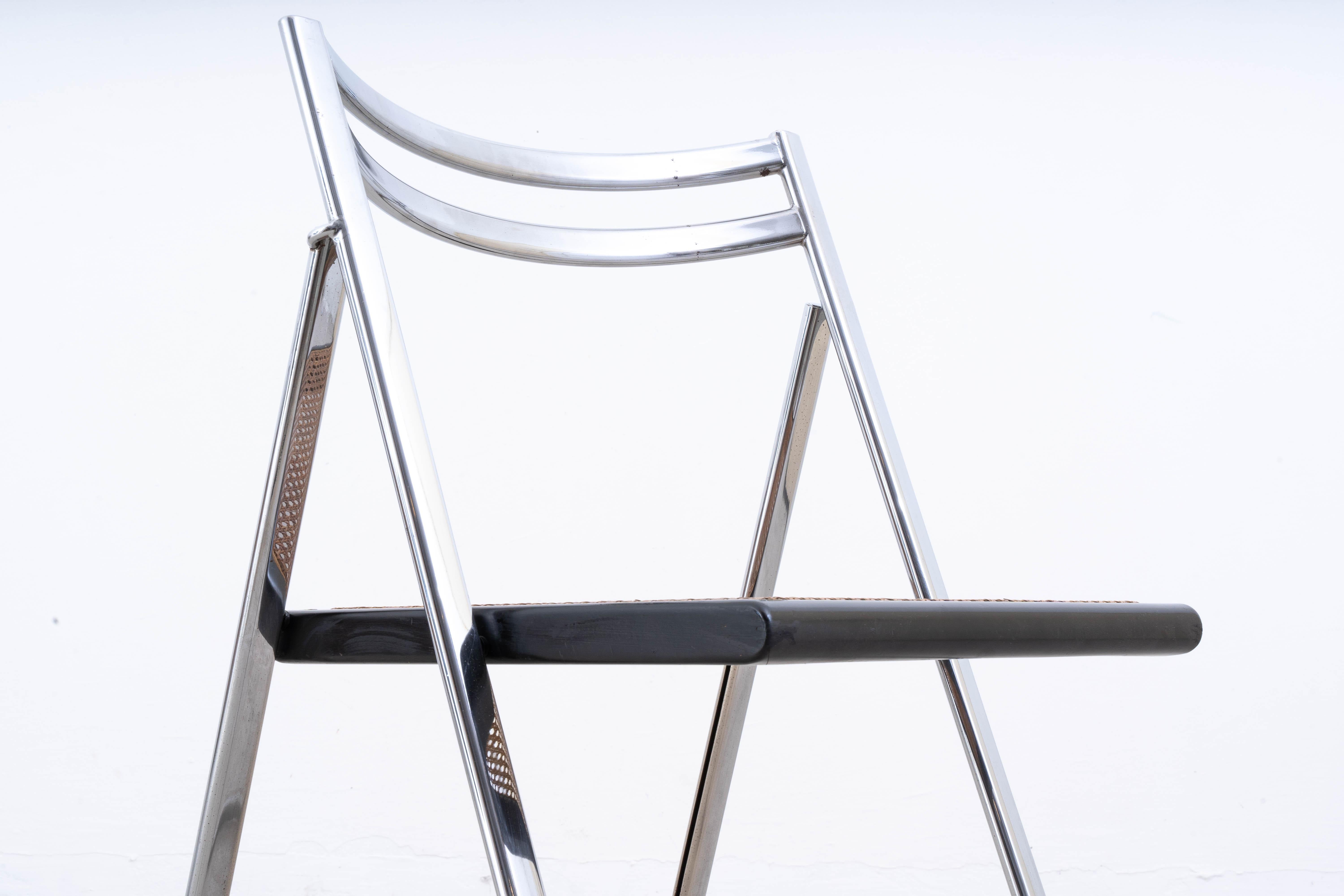 Fine XX secolo Sedie Flip in rattan di Arrben, set di 4 pezzi in vendita