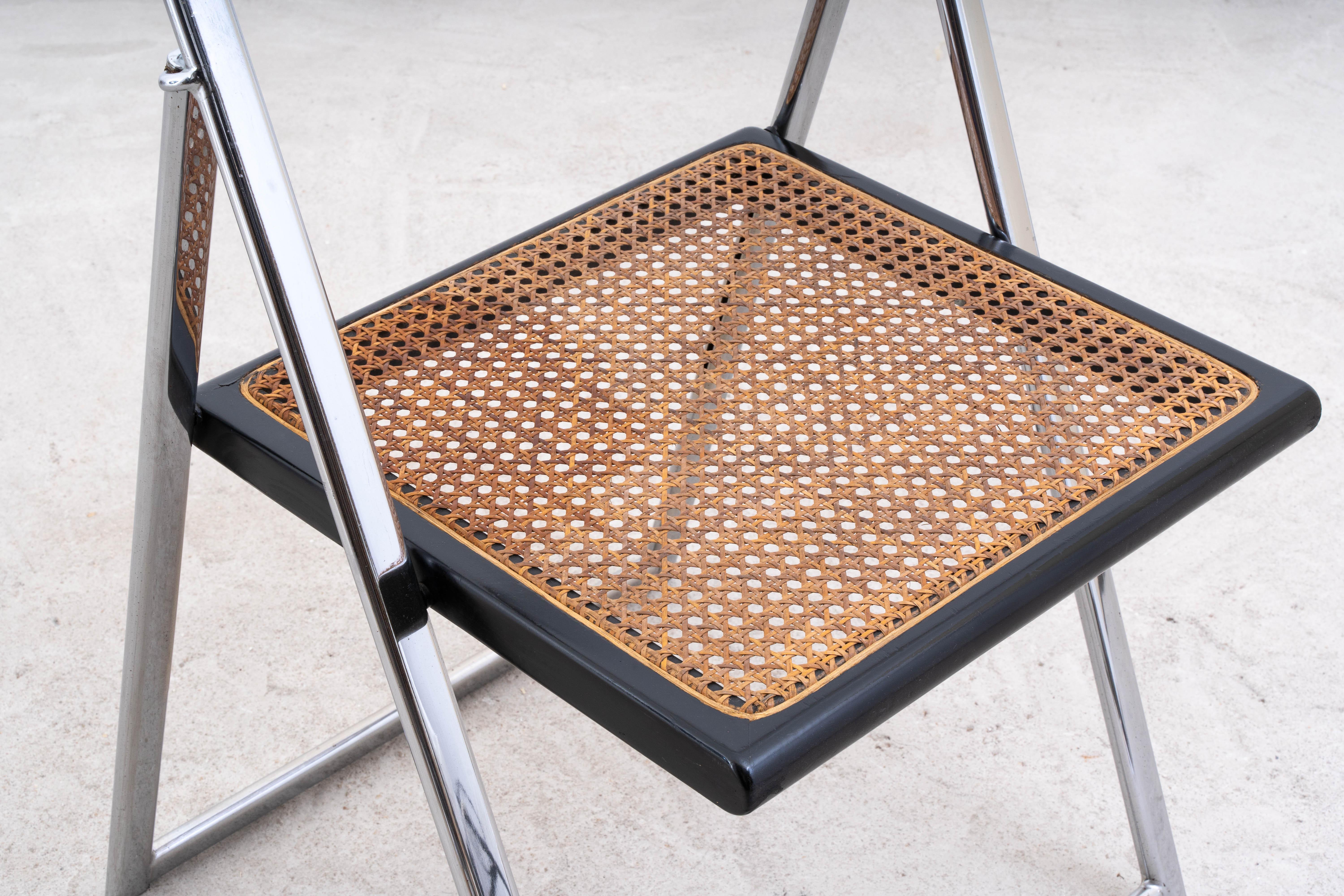 Canna Sedie Flip in rattan di Arrben, set di 4 pezzi in vendita