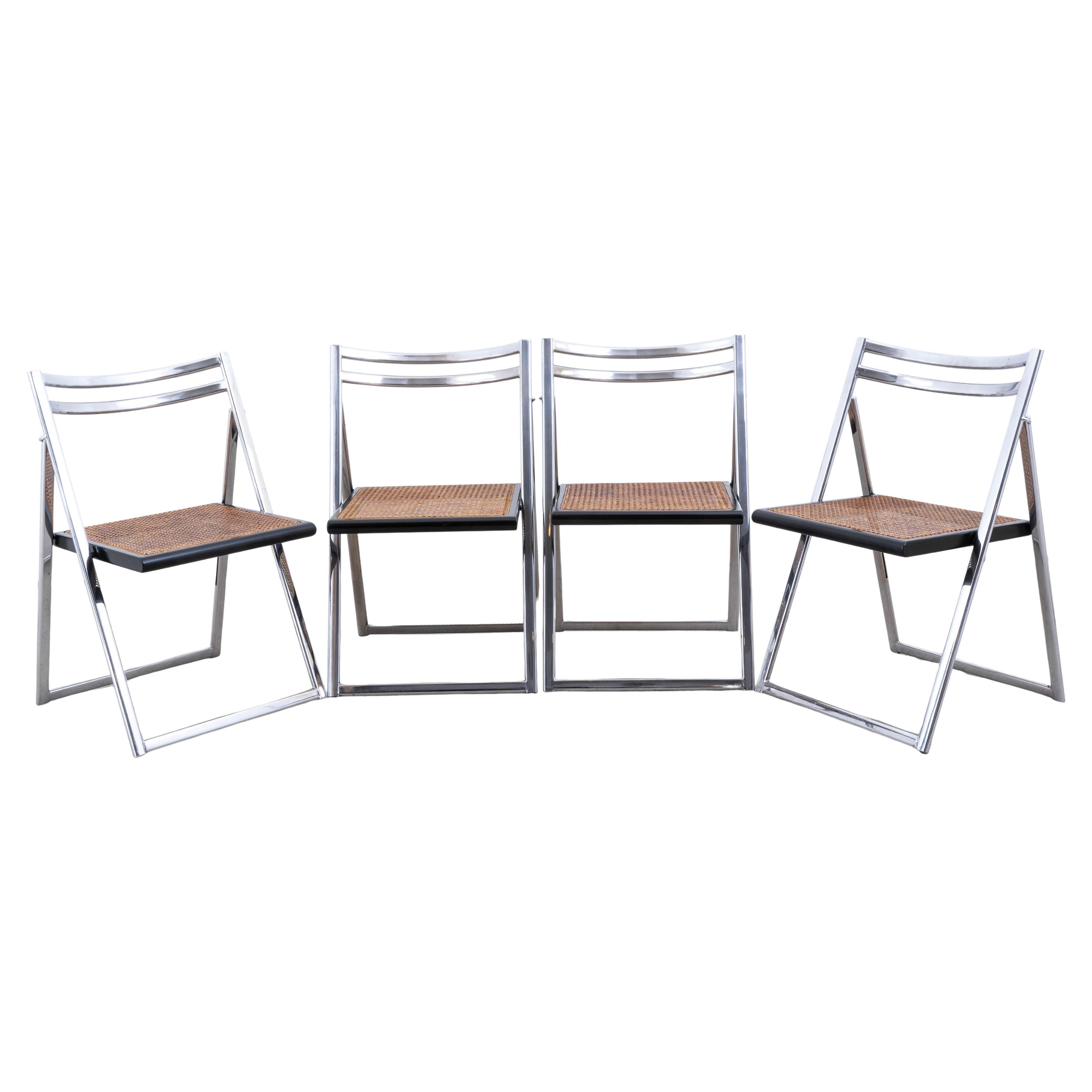 Sedie Flip in rattan di Arrben, set di 4 pezzi in vendita