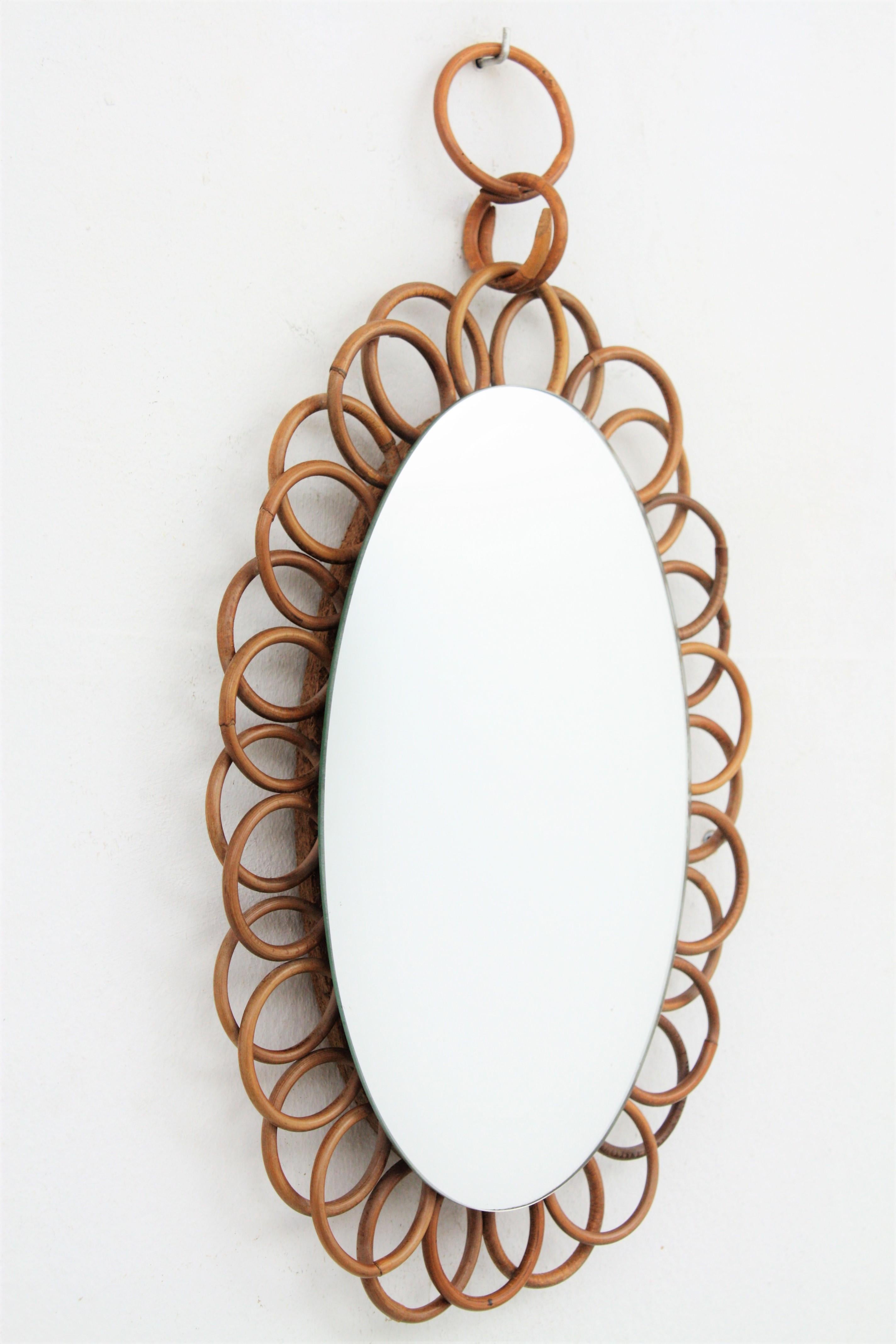 rattan flower mirror target