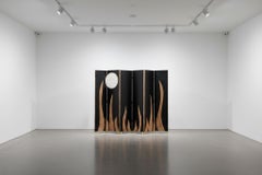 Rattan Folding Screen Night & Day