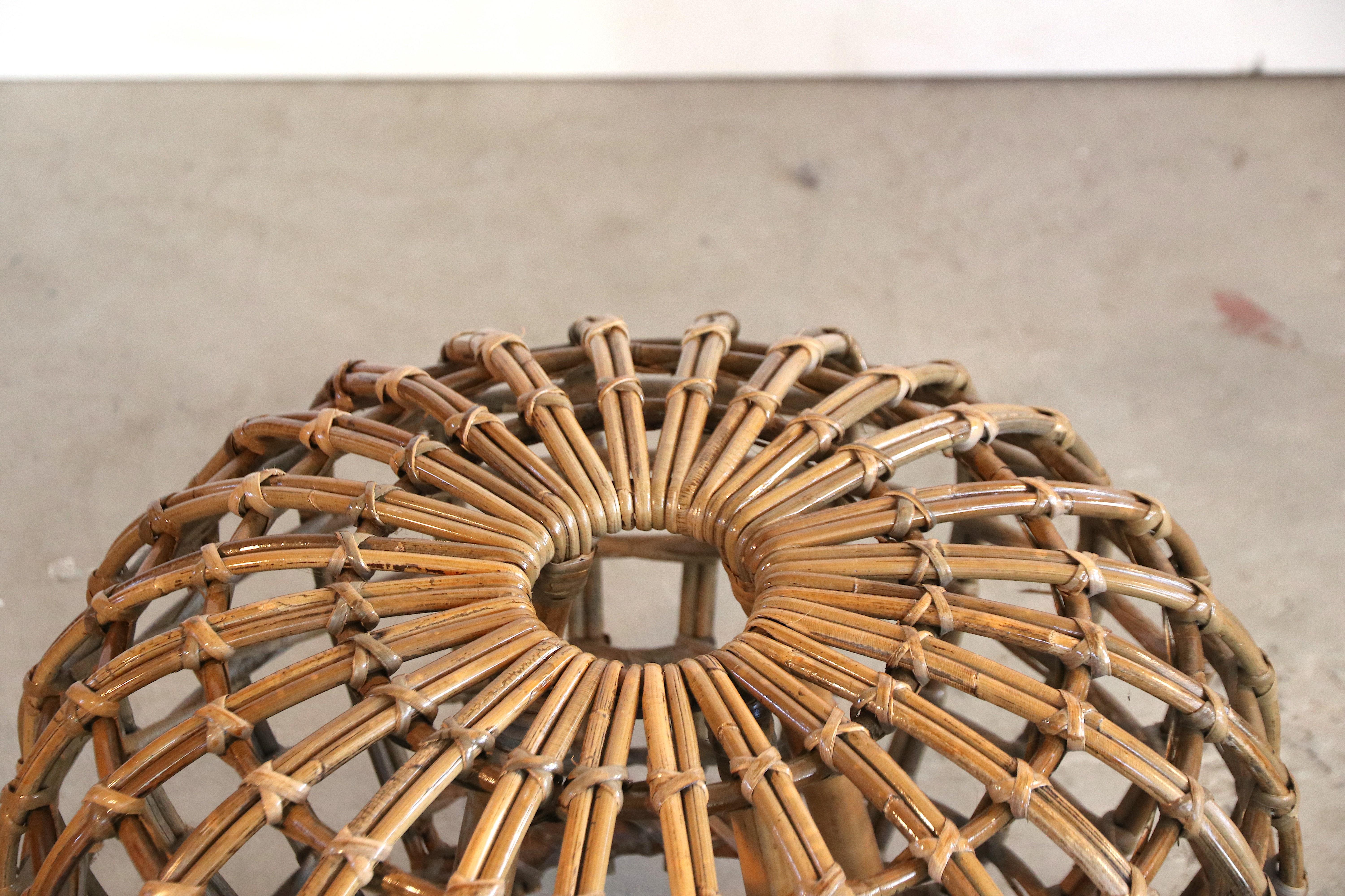 rattan hocker