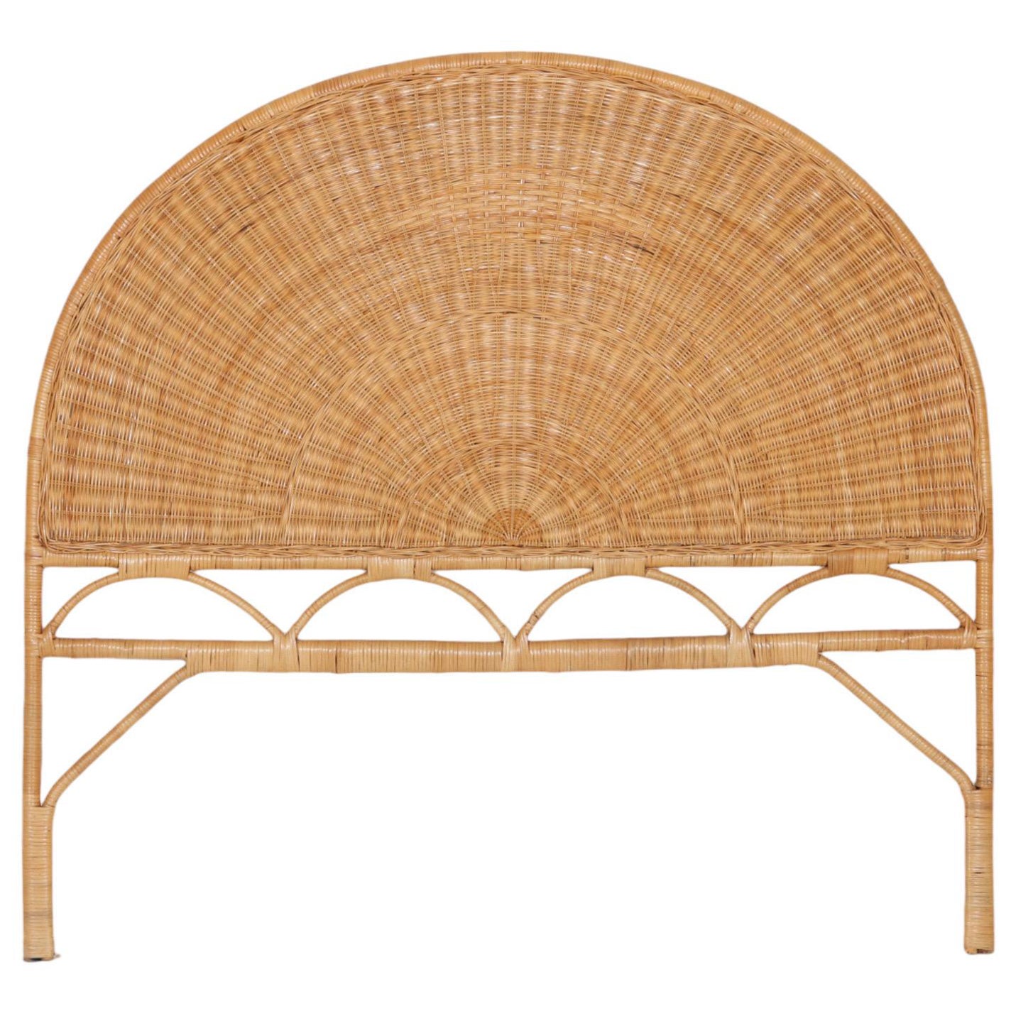 Testiera completa in rattan Half-Moon