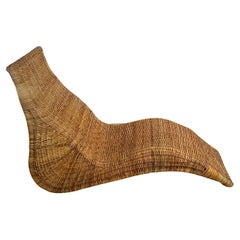 Chaise longue in rattan 'Karlskrona' di Karl Malmvell per Ikea