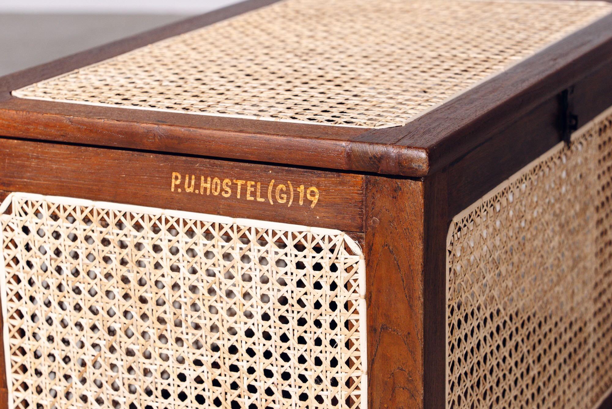 Boîte à linge en rotin par Pierre Jeanneret pour Chandigarh, Inde, vers 1955-56 Bon état - En vente à Tokyo, JP