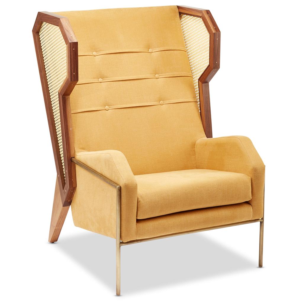 The Livingston wingback chair designed by Egg Designs and manufactured in South Africa.
We were dreaming about an African Safari when this chair was conceptualized, so we named it after Dr Livingston.
The chair is upholstered in linen with walnut