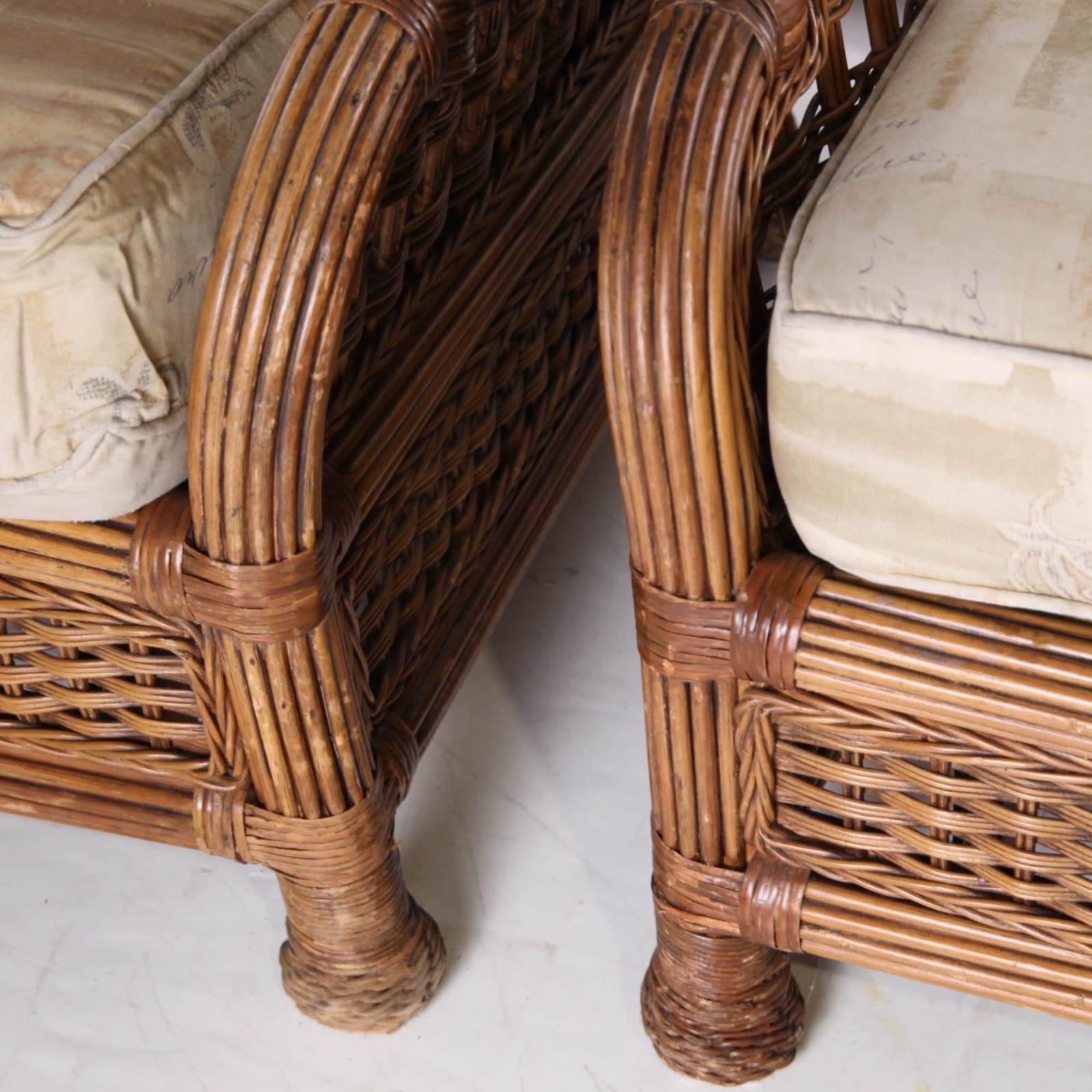 Rattan living room set For Sale 7