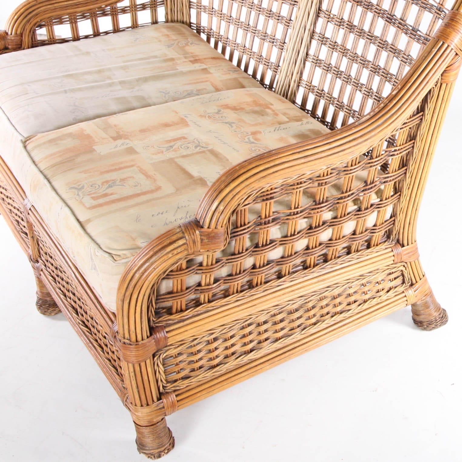 Rattan living room set For Sale 1