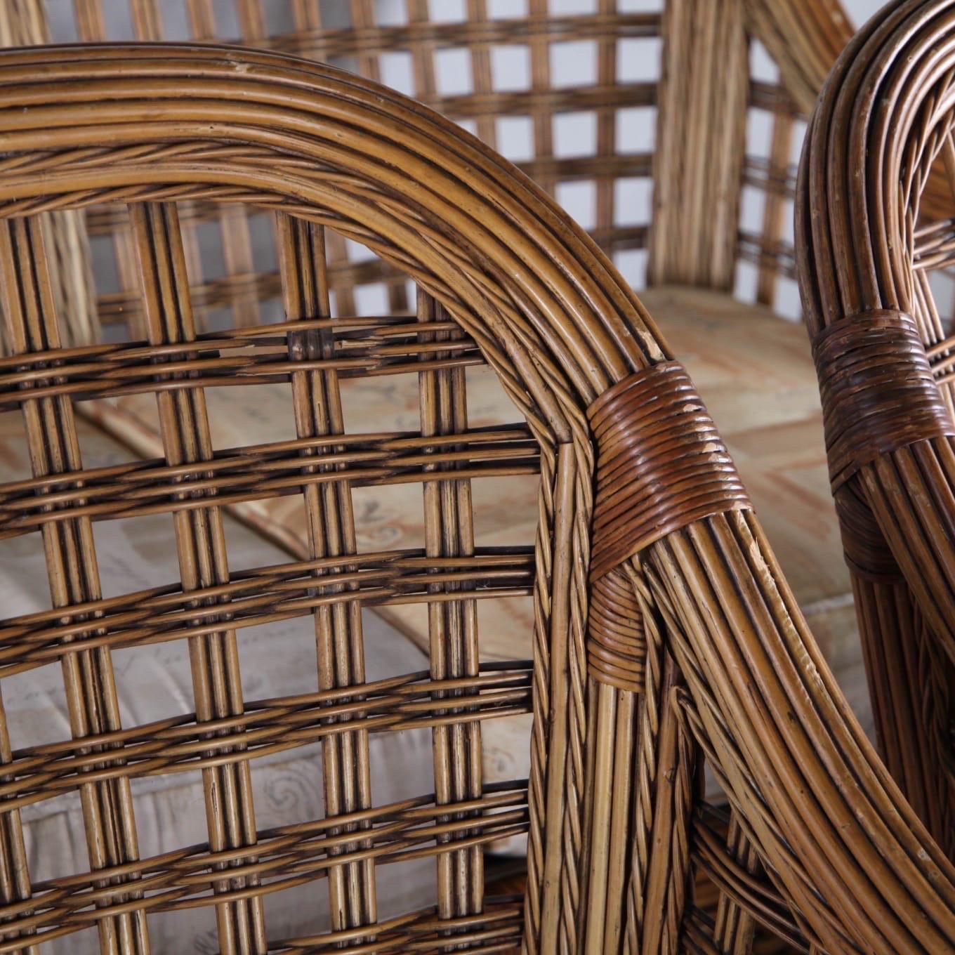 Rattan living room set For Sale 3